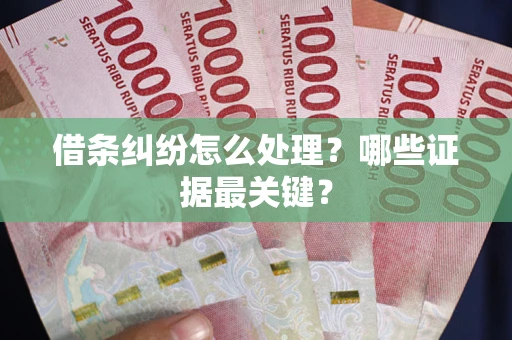北京借条纠纷怎么处理？哪些证据最关键？