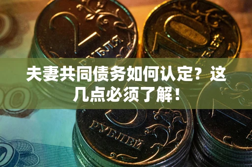 北京夫妻共同债务如何认定？这几点必须了解！