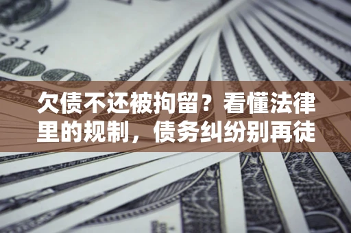 北京欠债不还被拘留？看懂法律里的规制，债务纠纷别再徒劳奔波