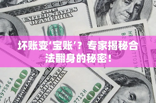 北京坏账变‘宝账’？专家揭秘合法翻身的秘密！