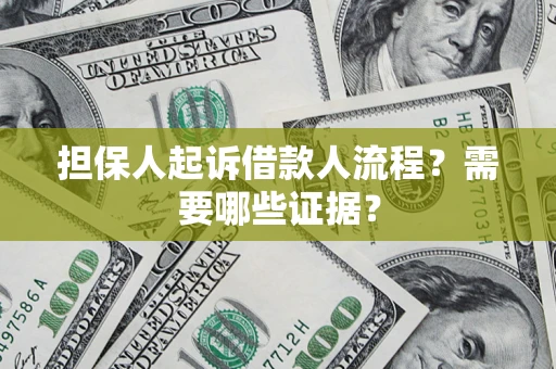 北京担保人起诉借款人流程?需要哪些证据? 北京担保人起诉借款人流程?需要哪些证据?