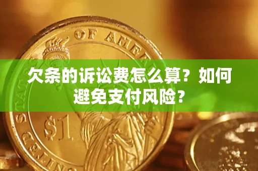 北京欠条的诉讼费怎么算？如何避免支付风险？